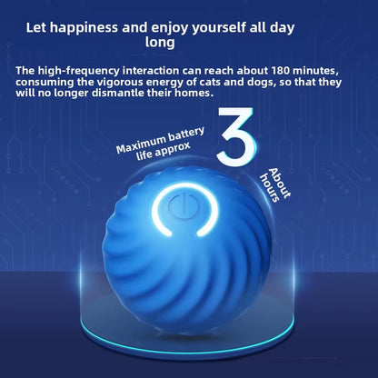 Interactive Dog Toys Durable Motion Activated Automatic Rolling Ball Toys For/Small/Medium/Large Dogs,Usb Rechargeable Springtok