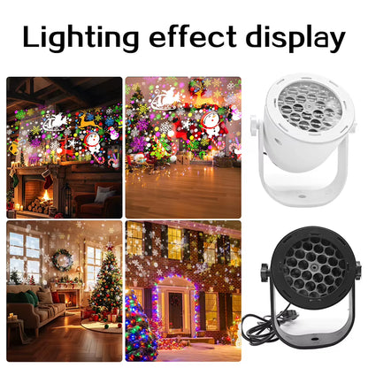 For Christmas Projector Lights Indoor LED Snowflake Projector Lights Holiday Projector for Christmas Party