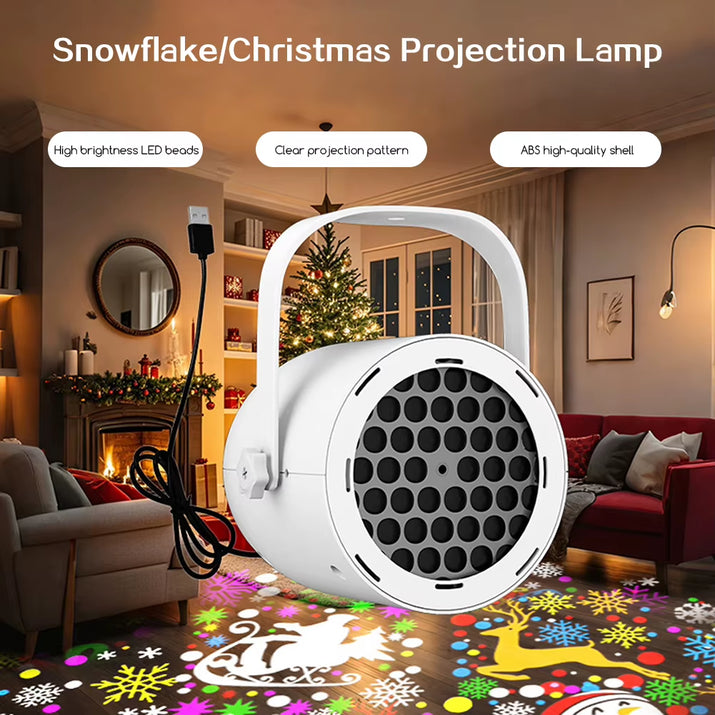 For Christmas Projector Lights Indoor LED Snowflake Projector Lights Holiday Projector for Christmas Party