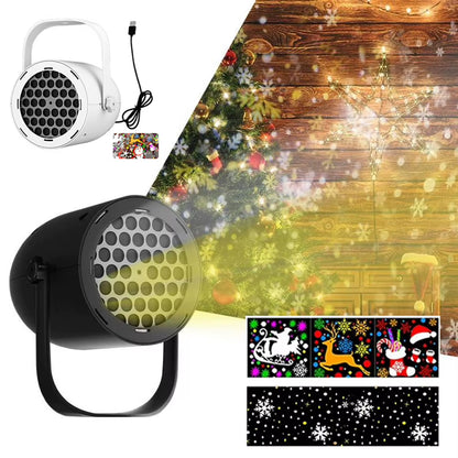For Christmas Projector Lights Indoor LED Snowflake Projector Lights Holiday Projector for Christmas Party